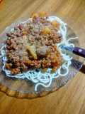 Fideos con Tuco de Carne Picada