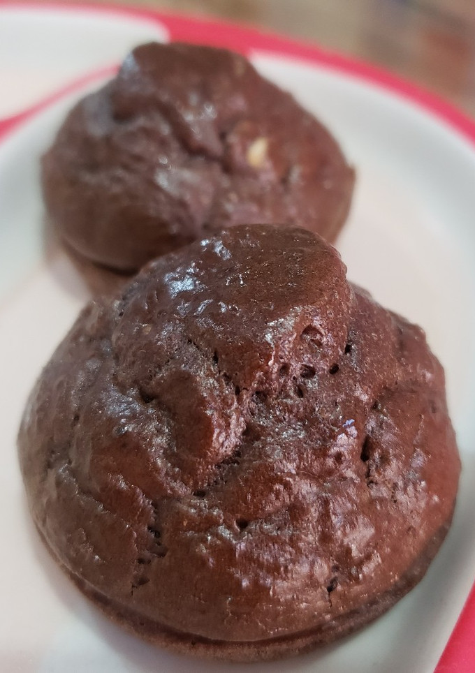 Una foto de Muffins saludables de cacao sin leche, sin harina y sin azúcar
