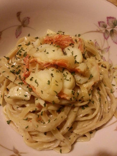 A picture of Lobster Alfredo.