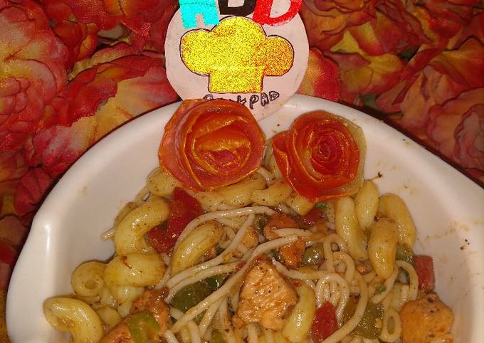 Recipe of Award-winning Chicken macroni+spegetti