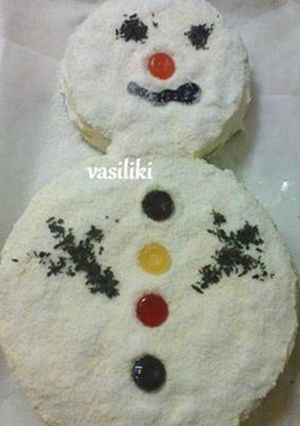 Φωτογραφία της συνταγής Snowman Cake