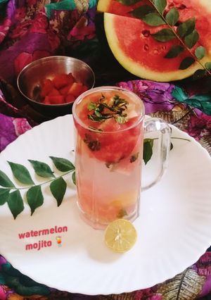 A picture of WATERMELON 🍉 LEMON Mojito.