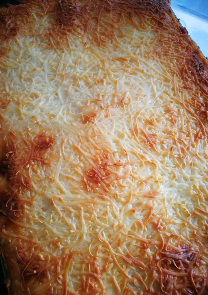 Una foto de Lasaña verduras con carne
