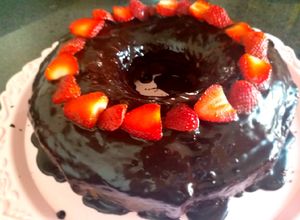 صورة لوصفة كيكة الشوكولا بصوص الشوكولا 🎂🍫
