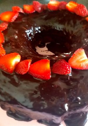 صورة لوصفة كيكة الشوكولا بصوص الشوكولا 🎂🍫