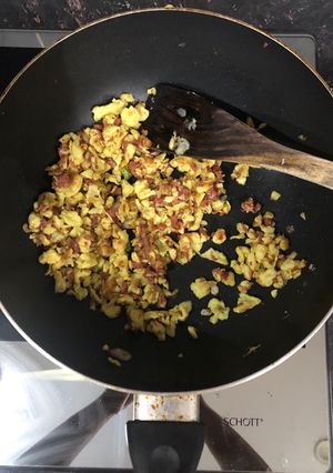Foto resep Orak-arik Telur Corned