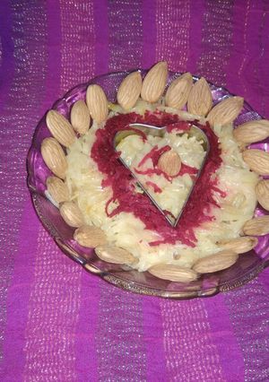 A picture of Vermicelli hearts.
