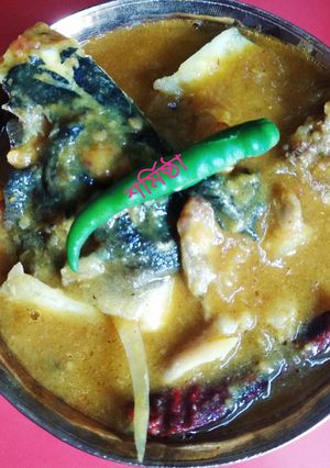 মাছের মাথা দিয়ে ভাজা মুগ ডাল (Macher matha diye moong dal recipe in Bengali) রেসিপির প্রধান ছবি