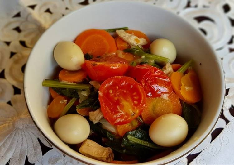 Tumis sawi saos tiram