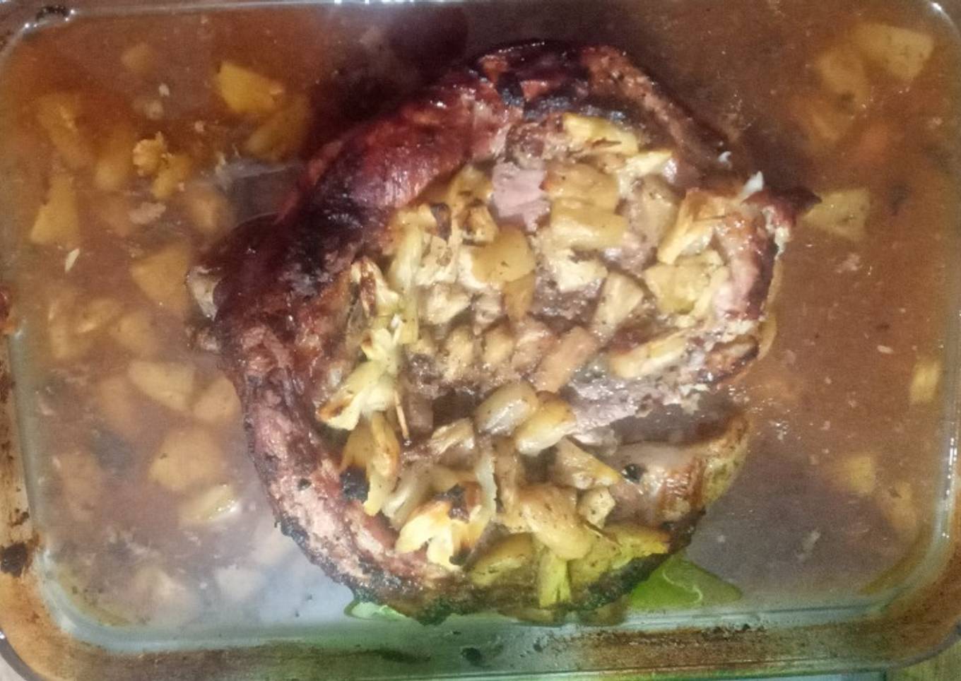Pierna de cerdo a la Cola-Cola (Receta sencilla, cocimiento tardado)