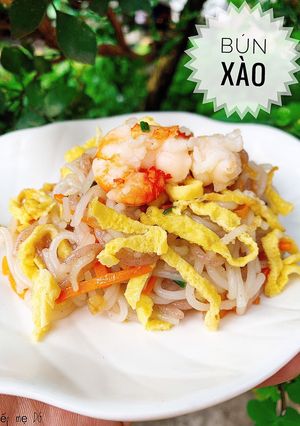 Hình của món Bún xào.
