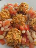 Bocconcini di melanzane con cotto e mozzarella in cornflakes