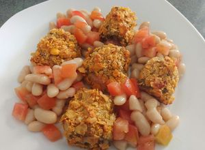 Foto di Bocconcini di melanzane con cotto e mozzarella in cornflakes