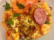 Une photo de risotto chorizo
