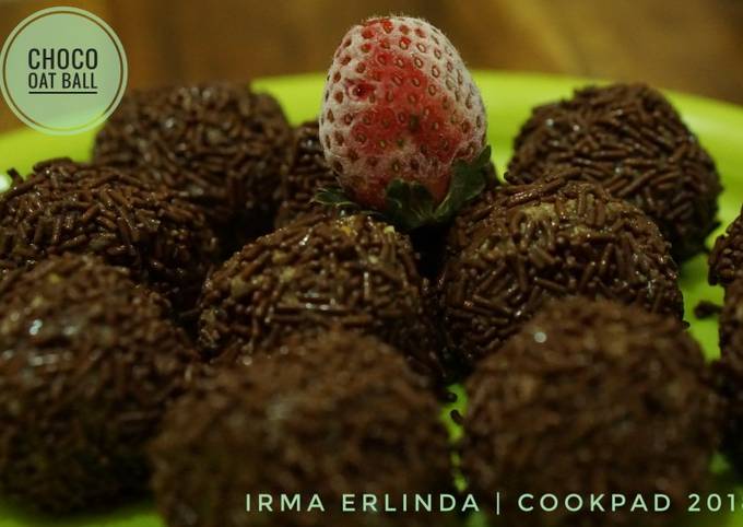 Choco oat ball #BikinRamadanBerkesan foto resep utama