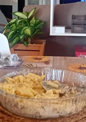 Una foto de Macarrones a la crema