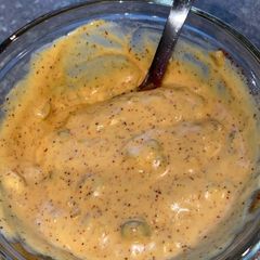 A picture of Chipotle Burger Sauce!.