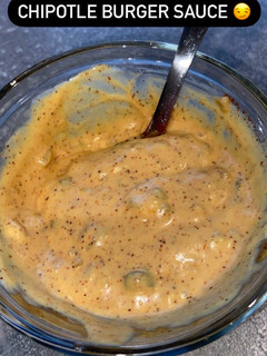 A picture of Chipotle Burger Sauce!.