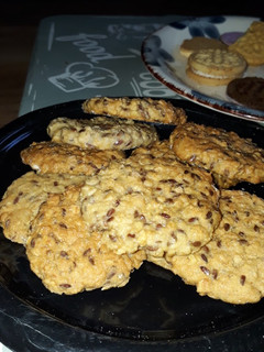 Una foto de Galletas Fáciles de Avena, Linaza y Miel