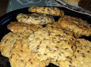 Una foto de Galletas Fáciles de Avena, Linaza y Miel