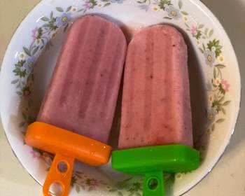 Fast Cooking Methods Easy Strawberry popsicle Delicious Perfect