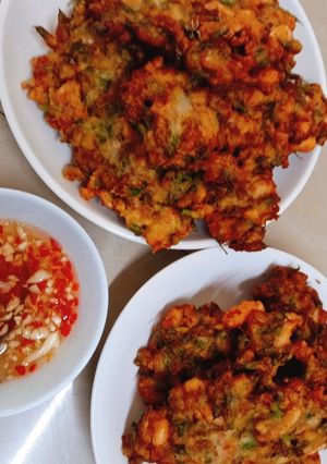 Hình của món Bông điên điển chiên giòn.