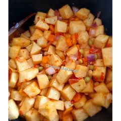 Yam and Veggies Stir-fry A picture of Yam and Veggies Stir-fry.