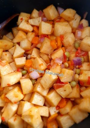A picture of Yam and Veggies Stir-fry.