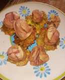 Tostones con vienesas