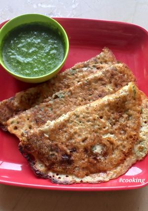 A picture of Soya Flour Chilla.