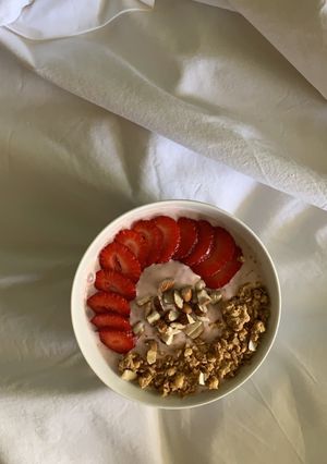 Φωτογραφία της συνταγής Smoothie φράουλας - μπανάνας
