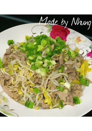 Hình của món Thịt bò xào dứa.
