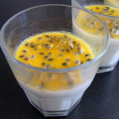 A picture of Passionfruit Panna Cotta.
