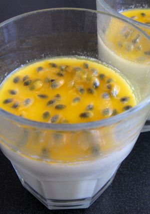 A picture of Passionfruit Panna Cotta.