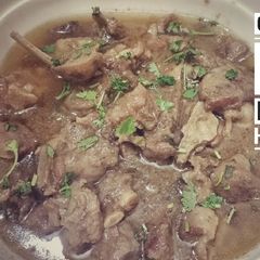 A picture of White mutton 😋😋.