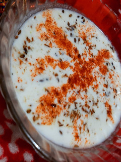 A picture of Aloo Raita.