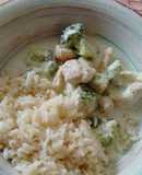 Chicken Fajitas in Broccoli Cream