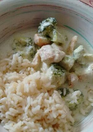 A picture of Chicken Fajitas in Broccoli Cream.