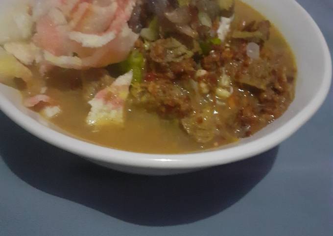 Recipe: Delicious Soto sapi sokaraja(khas banyumas)