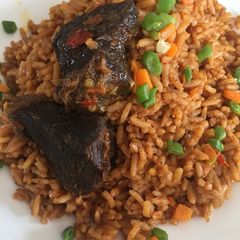A picture of Jellof rice.