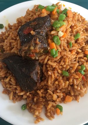 A picture of Jellof rice.