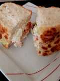 My Tigerbread Sandwich fresh chicken, tomatoes sliced, + more 😘