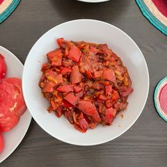 A picture of Tomato & paprika quick pan summer delight from Serbia.