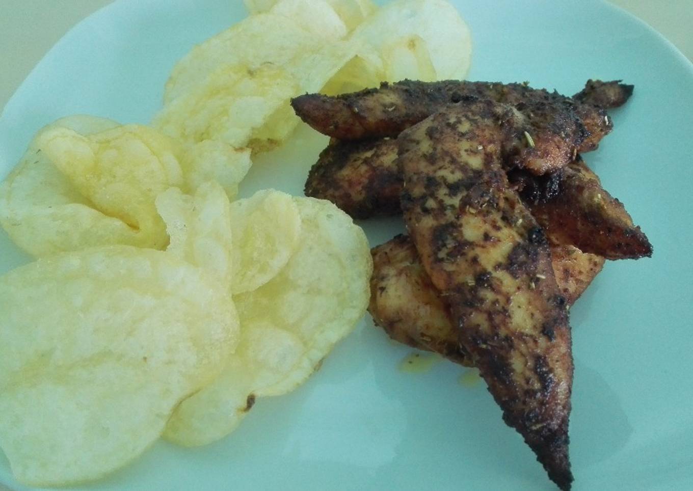 Pollo adobado a mi estilo