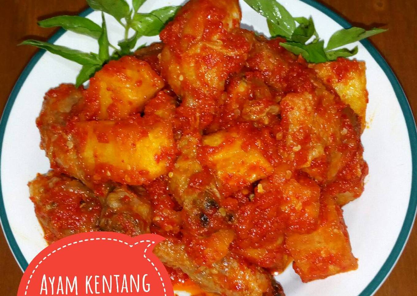 Ayam kentang bumbu balado