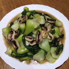 A picture of Stir Fry Bakchoy with Mushroom.