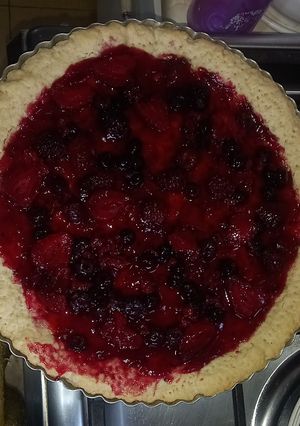 Una foto de Tartaleta vegana de frutos rojos