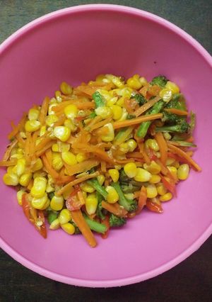 Foto resep Tumis pelangi (brokoli, wortel, jagung manis)