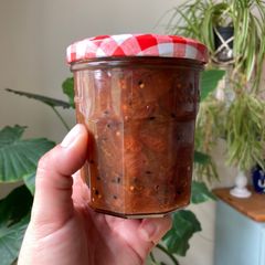 A picture of Spiced gooseberry chutney.