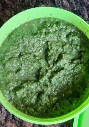 A picture of Pudina chutney.